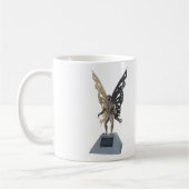 Mothman Statue vom Punkt angenehmes West Virginia Kaffeetasse (Links)
