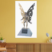 Mothman Statue von Point Pleasant West Virginia Leinwanddruck (Insitu (Wohnzimmer))
