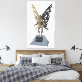 Mothman Statue von Point Pleasant West Virginia Leinwanddruck (Insitu (Schlafzimmer))