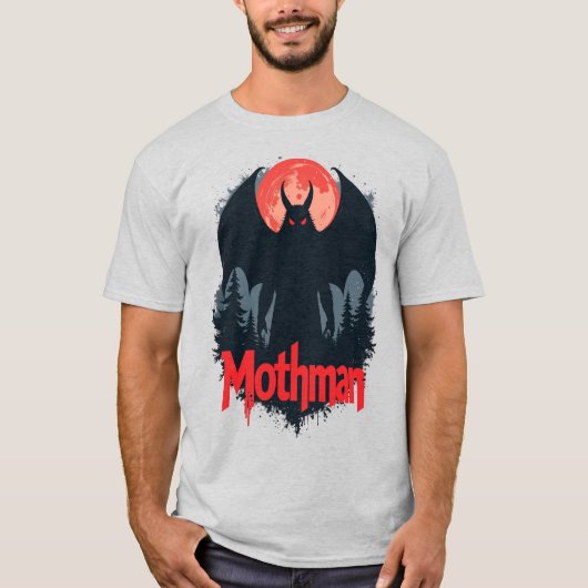 Mothman T - Shirt - West Virginia Cryptid Legend T (Vorderseite)