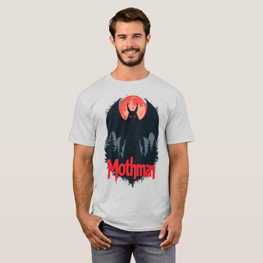Mothman T - Shirt - West Virginia Cryptid Legend T (Vorne ganz)
