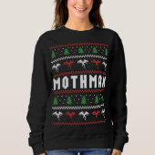 Mothman Ugly Christmas Sweater Sweatshirt (Vorderseite)