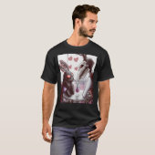 Mothman und Jersey Devil On a Date Graphic T-Shir T-Shirt (Vorne ganz)