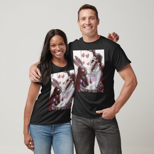 Mothman und Jersey Devil On a Date Graphic T-Shir T-Shirt (Unisex)