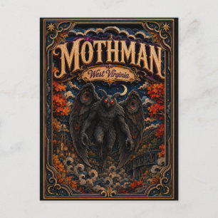 Mothman West Virginia Popcut Legenden Postkarte