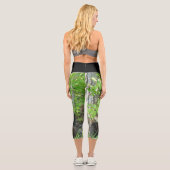 Mothmar Black Bar nährt zwei Cubs Capri Leggings (Rückseite)