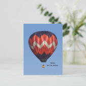 Mothra Hot Air Ballon Postkarte (Stehend Vorderseite)