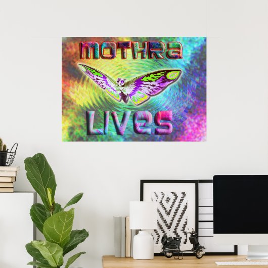 Mothra Poster (Heimbüro)