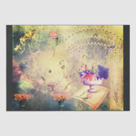 Moths and Stiefmütterchens Scrapbook Papers Seidenpapier