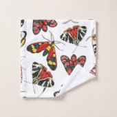 Moths Badhandtuch Set (Waschlappen)