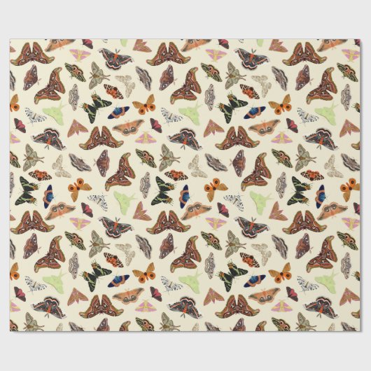 Moths Cottages Geschenkpapier (Flach)