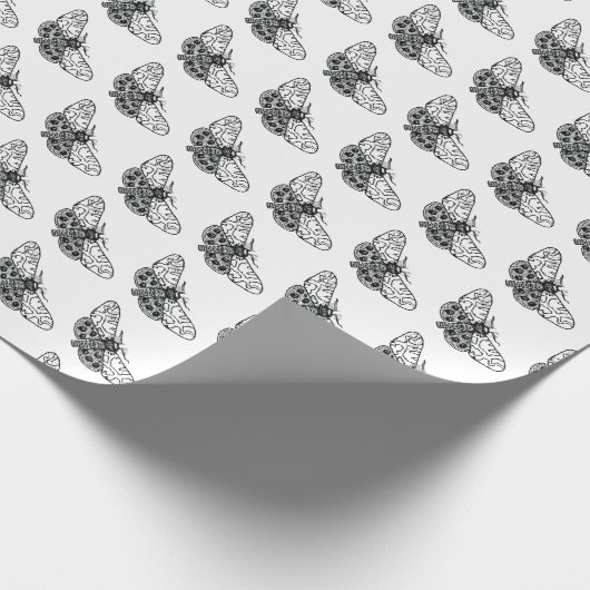 Moths Geschenkpapier (Ecke)