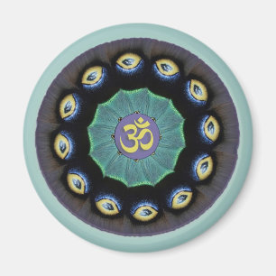 Mothwing Mandala-OM-Magnet Magnet