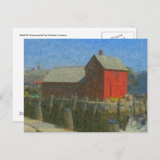 Motif #1 Impressionist Postkarte (Vorne/Hinten)