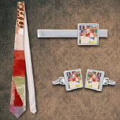 Motif aus Hammamet von Paul Klee, Abstrakte Kunst Krawatte