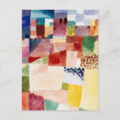 Motif aus Hammamet von Paul Klee, Abstrakte Kunst Postkarte (Vorderseite)