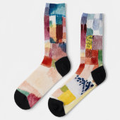 Motif aus Hammamet von Paul Klee, Abstrakte Kunst Socken (Linkes Detail)