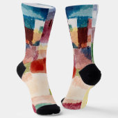 Motif aus Hammamet von Paul Klee, Abstrakte Kunst Socken (Gewinkelt)