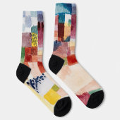 Motif aus Hammamet von Paul Klee, Abstrakte Kunst Socken (Rechts)