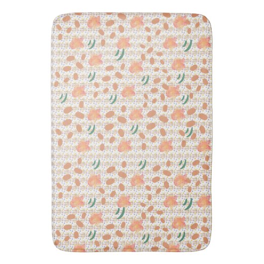 Motif Caramel Beads Bath Mat Badematte (Vorderseite Vertikal)