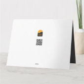 Motif de Noël bleu avec arbre de Noël doré Karte (Rückseite)