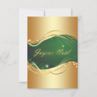 Motif de Noël oder avec fond vert Einladung