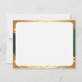 Motif de Noël oder avec fond vert Einladung (Rückseite)