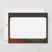 Motif de Noël rouge avec arbre de Noël doré Einladung (Rückseite)