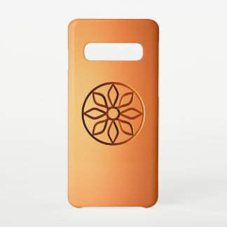 Motif-Design in braun Samsung Galaxy S10 Hülle