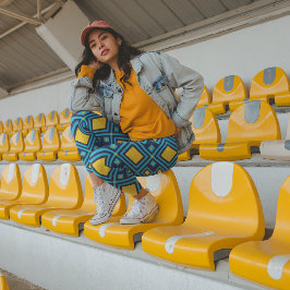 Motif Diamond Capri Leggings