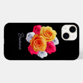 Motif-Fall für personalisierte blühende Rose Case-Mate iPhone Hülle (Rückseite (Horizontal))