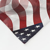 Motif für die abstrakte Blaue Flagge Fleecedecke (Ecke)