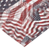 Motif für die abstrakte Blaue Flagge Kurzer Tischläufer (Ecke)