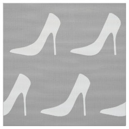 MOTIF FÜR ELEGANTE WEISSE HÖCHSTE HEEL-SCHUHE STOFF