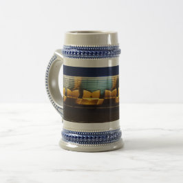 Motif Gray/Blue 22 oz Stein Bierglas