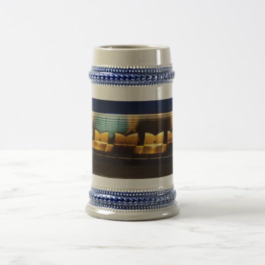 Motif Gray/Blue 22 oz Stein Bierglas (Mittel)