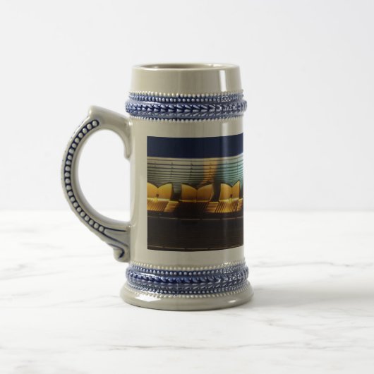 Motif Gray/Blue 22 oz Stein Bierglas (Links)