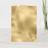 Motif-Hochzeit mit Cream und Gold Einladung (Rückseite)