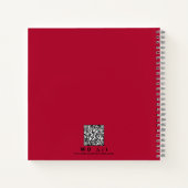 Motif Journal "Bezaubernde Gedanken"-Rote Rosen Notizblock (Rückseite)