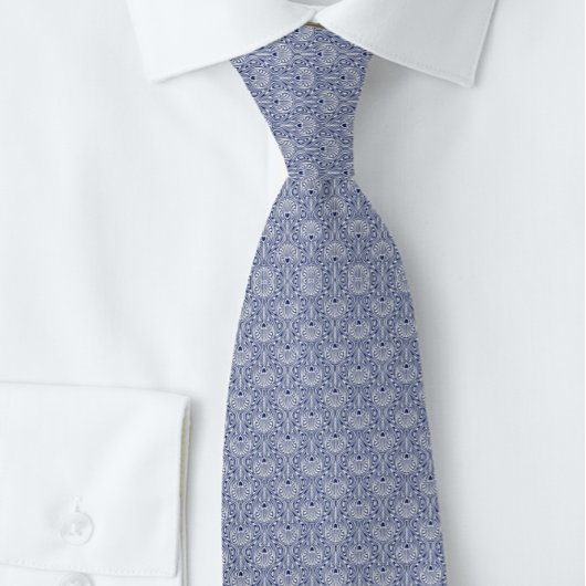 Motif Navy Heart Business Modern Krawatte