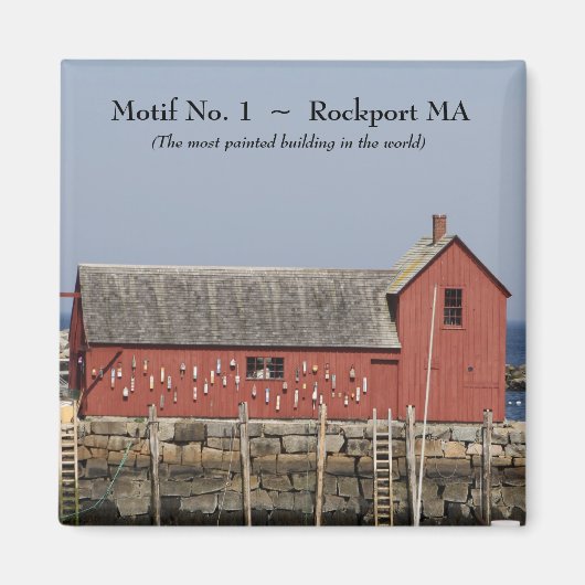 Motif Nr. 1 ~ Rockport MA Magnet (Vorne)
