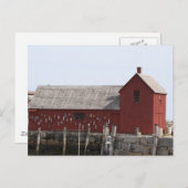 Motif Number 1 - Red Lobster Shack - Rockport, MA Postkarte (Vorne/Hinten)