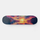 Motif of an epic red sunset skateboard (Horizontal)