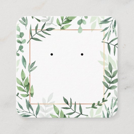 Motif-Ohrring-Karte Telefonnummerkarte (Vorderseite)