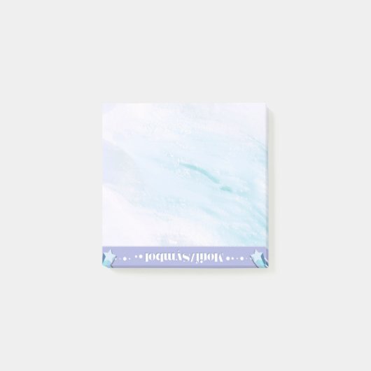 Motif/Symbol Acrylic Reading Annotation Note Post-it Klebezettel (Vorderseite)