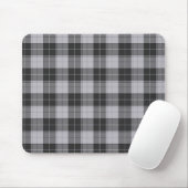 Motif tartan simple en gris mousepad (Mit Mouse)