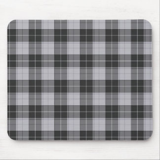 Motif tartan simple en gris mousepad