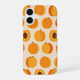 Motif Vintage aux Abricots Stylisés iPhone 16 Hülle