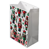 Motif zum bezaubernden Nutcrackers Holiday Theme Mittlere Geschenktüte (Rückseite Schrägansicht)