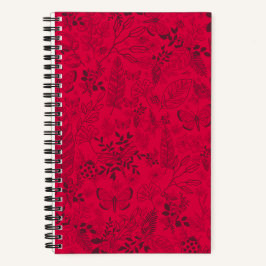 Motifs rojo - Cuaderno personalizado/Personalized  Notizblock